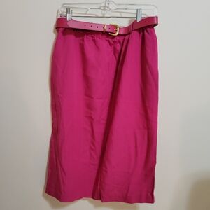 Vintage 80s Alfred Dunner A Line Skirt New Fuschia